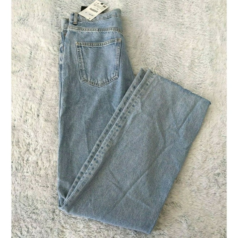 Zara Size US 10 Women The 90's Full Length Jeans in Serenity Blue High Rise NEW - Picture 11 of 12